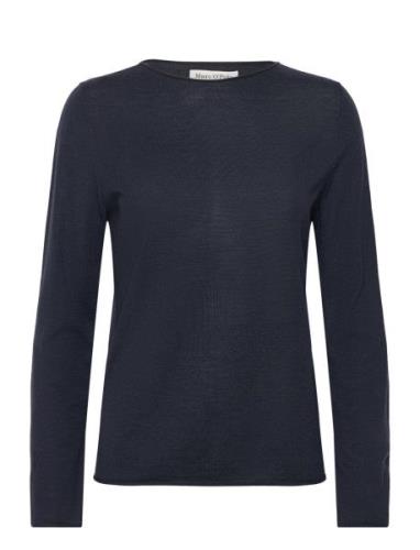 Pullover Long Sleeve Tops Knitwear Jumpers Navy Marc O'Polo