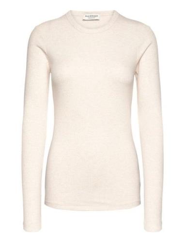 Bs Margrethe Regular Fit Top Tops Shirts Long-sleeved Cream Bruun & St...