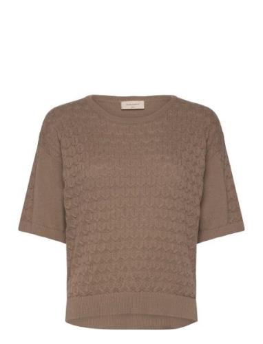 Fqdodo-Pullover Tops Knitwear Jumpers Brown FREE/QUENT