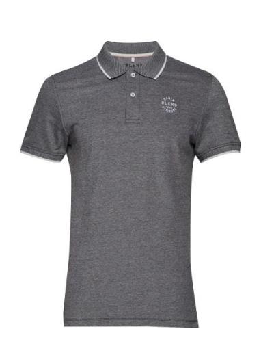 Bhnate Polo Noos Tops Polos Short-sleeved Grey Blend