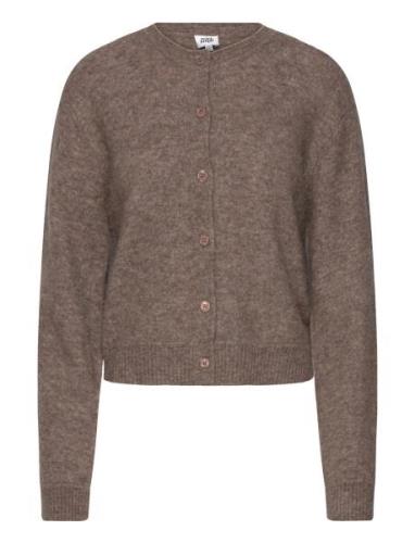 Filippa Knitted Cardigan Tops Knitwear Cardigans Brown Twist & Tango