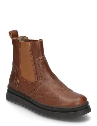 Bisgaard Doris Tex Bootsit Nauhalliset Saapikkaat Brown Bisgaard