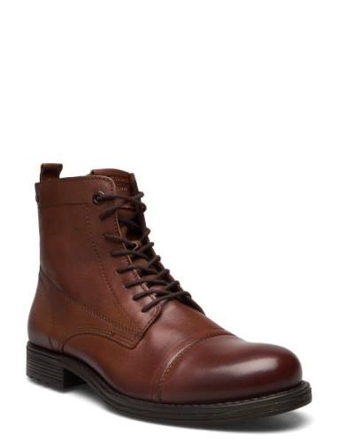 Jfwshaun Leather Boot Sn Nyörisaappaat Brown Jack & J S