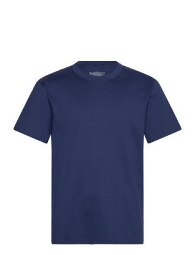 Crew Neck Pima Tops T-shirts Short-sleeved Navy Bread & Boxers