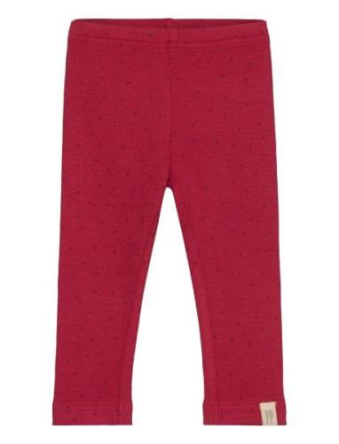 Legging Modal Dot Bottoms Leggings Red Petit Piao