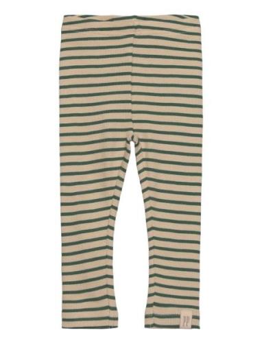 Legging Modal Striped Bottoms Leggings Green Petit Piao