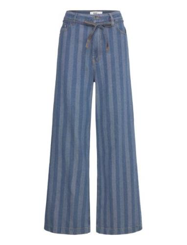 Elijah - Graphic Denim Bottoms Jeans Wide Blue Day Birger Et Mikkelsen