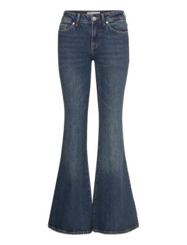 Trw-Jenna Jeans Wash New Jersey Bottoms Jeans Flares Blue Tomorrow