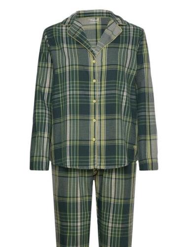 Boyfriend Pw X Checks Pyjama Green Triumph