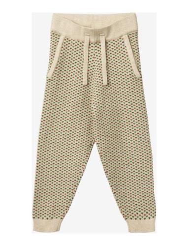 Alon Multi Pant Bottoms Trousers Beige Fliink