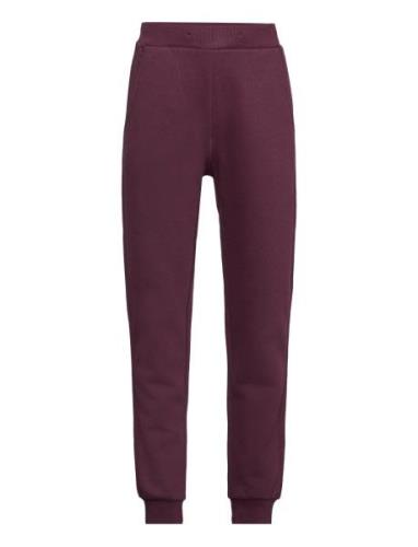 Trousers Basic Bottoms Sweatpants Burgundy Lindex