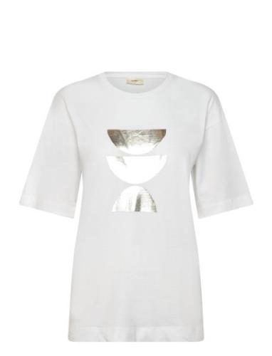 Colleniw Tshirt Tops T-shirts & Tops Short-sleeved White InWear