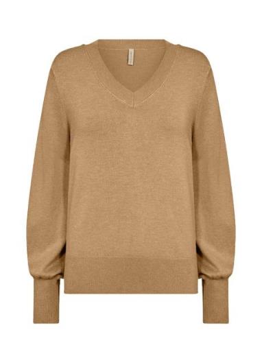 Sc-Dollie Tops Knitwear Jumpers Brown Soyaconcept