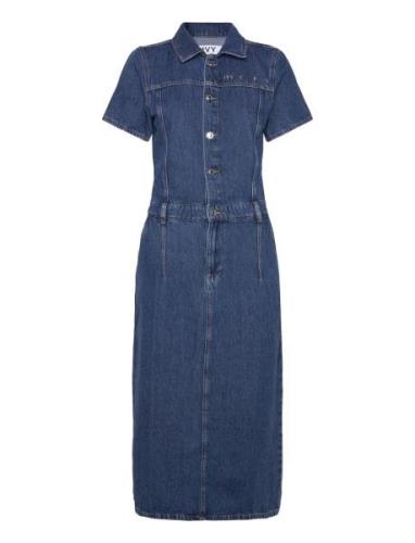 Ivy-Uta Denim Dress Maksimekko Juhlamekko Blue IVY Copenhagen