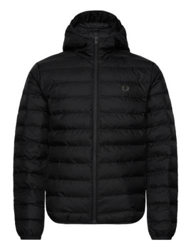 Hooded Insulated Jacket Vuorillinen Takki Topattu Takki Black Fred Per...