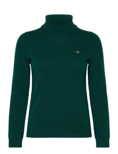 Extrafine Lambswool Rollneck Tops Knitwear Turtleneck Green GANT