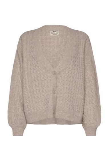 Recycled Wool Mix Ricky Cardigan Tops Knitwear Cardigans Beige Mads Nø...