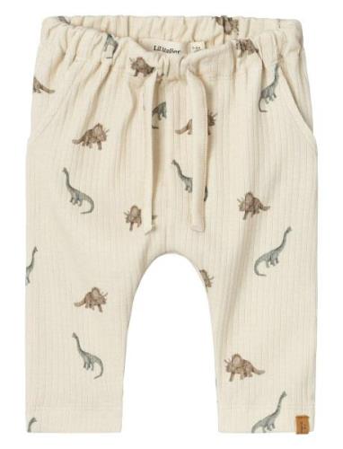 Nbmgio Bam Rlx Pant Lil Bottoms Trousers Cream Lil'Atelier