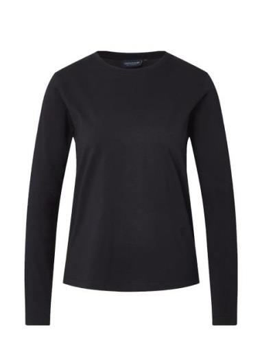 Micaela Long Sleeve Tee Tops T-shirts & Tops Long-sleeved Black Lexing...