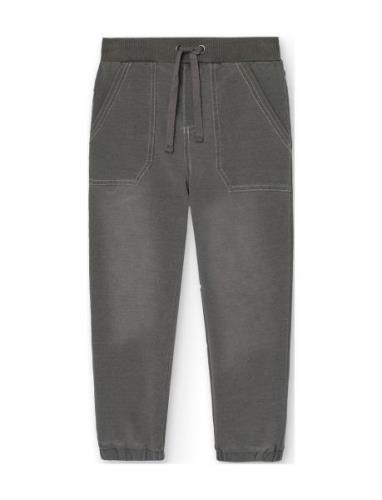 Fleece Denim Trousers For Boy -Bci Bottoms Sweatpants Grey Boboli