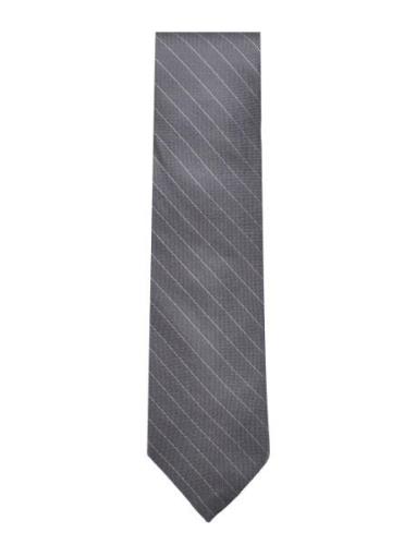 Pinstripe Tie Solmio Kravatti Grey Michael Kors