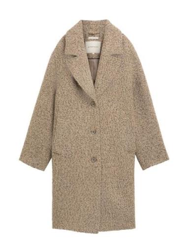 Loose Coat Pitkä Takki Beige Tom Tailor