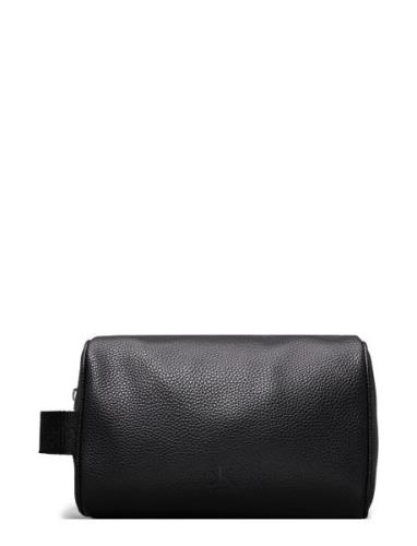 Logo Emboss Dopp Kit Toilettilaukut Black Calvin Klein