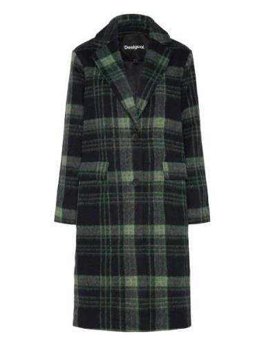 Coat Napoles Pitkä Takki Green Desigual