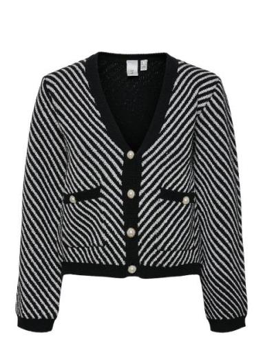 Yascharla Ls Sequin Knit Cardigan Tikkitakki Black YAS