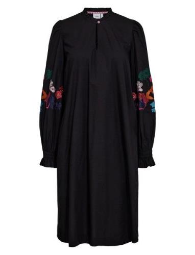 Nujasmine Dress Polvipituinen Mekko Black Nümph