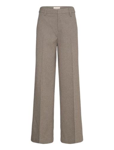 Fqsillen-Pant Bottoms Trousers Wide Leg Grey FREE/QUENT