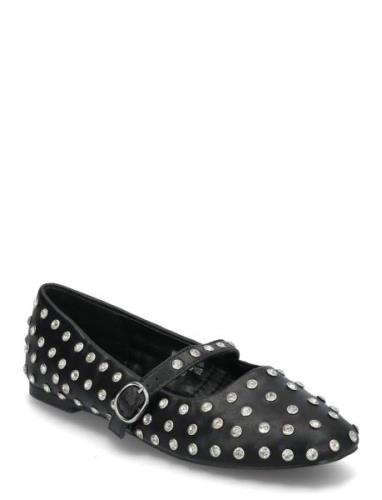 Fall Simili Mary Jane #P Ballerinat Black Bianco