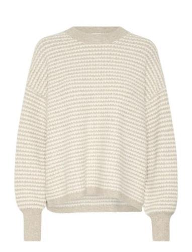 Kaellery Knit Cardigan Tops Knitwear Jumpers Beige Kaffe