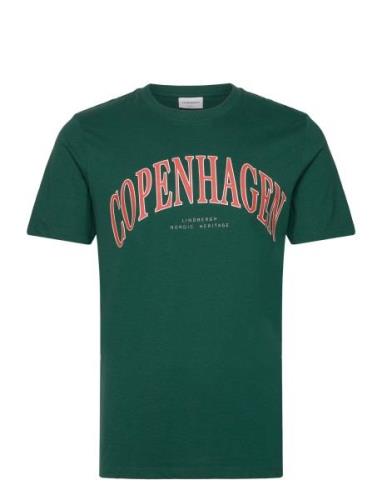 Copenhagen Heritage S/S Tee Tops T-shirts Short-sleeved Green Lindberg...