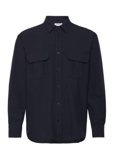 Relaxed Patch Pocket Shirt Designers Shirts Casual Navy Filippa K