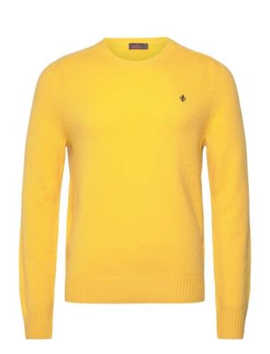 Hertford Ck Tops Knitwear Round Necks Yellow Morris