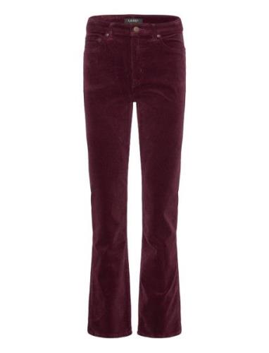 Stretch Corduroy Mid-Rise Straight Pant Bottoms Trousers Straight Leg ...