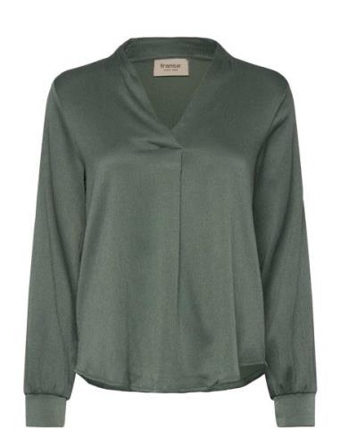 Frviline Bl 1 Tops Blouses Long-sleeved Green Fransa