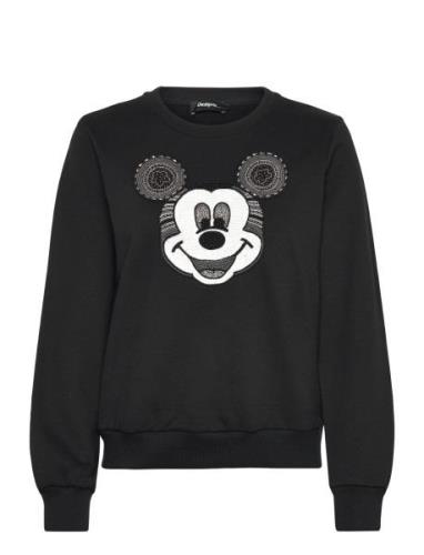 Sw Mickey Yeah! Tops Sweat-shirts & Hoodies Sweat-shirts Black Desigua...