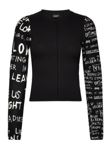 Rebe Tops T-shirts & Tops Long-sleeved Black Desigual