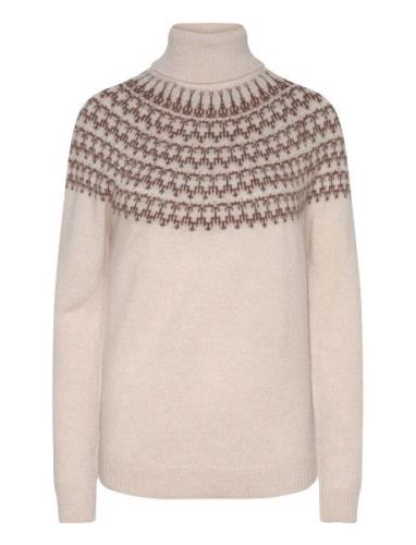 Frisabella Pu 3 Tops Knitwear Turtleneck Cream Fransa