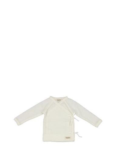 Tut Wrap Ls Tops Blouses & Tunics White MarMar Copenhagen