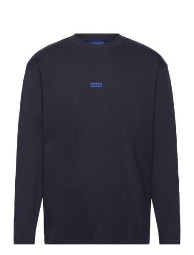 Nichaboso Tops T-shirts Long-sleeved Navy HUGO BLUE