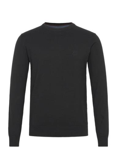 Inancona Crewneck Tops Knitwear Round Necks Black INDICODE