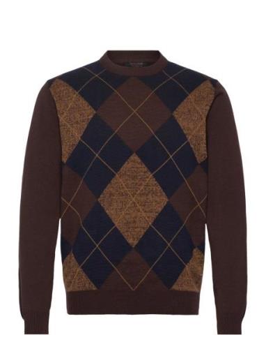 Inbagge Tops Knitwear Round Necks Brown INDICODE