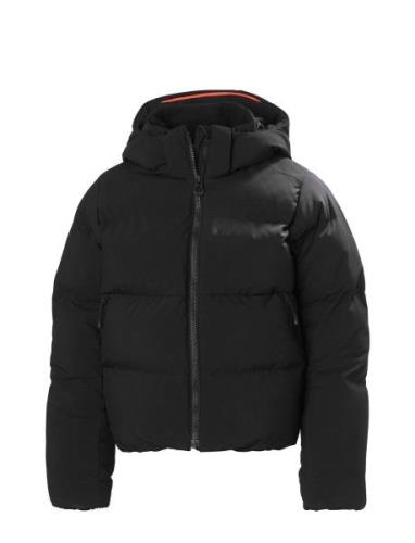 Jr Nora Short Puffy Jacket Toppatakki Black Helly Hansen