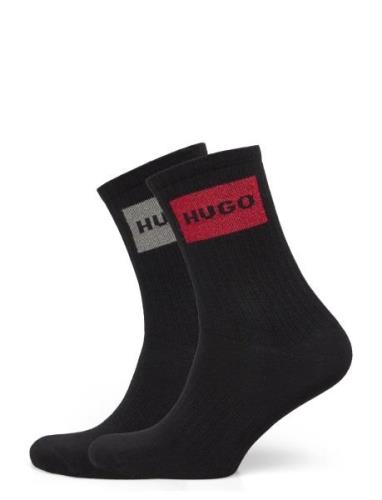 2Pqs Giftshine Label Lingerie Socks Regular Socks Black HUGO