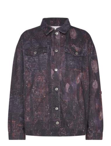 Rene Holm Jacket Farkkutakki Denimtakki Purple Hosbjerg