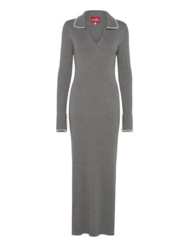 Alyssacras Dress Maksimekko Juhlamekko Grey Cras