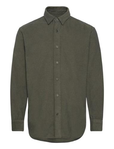 Classic Cord Malte Shirt Tops Shirts Casual Green Mads Nørgaard